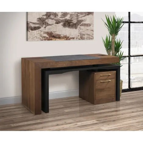 Amish Smart Desk with Adjustable Height Lift Top 